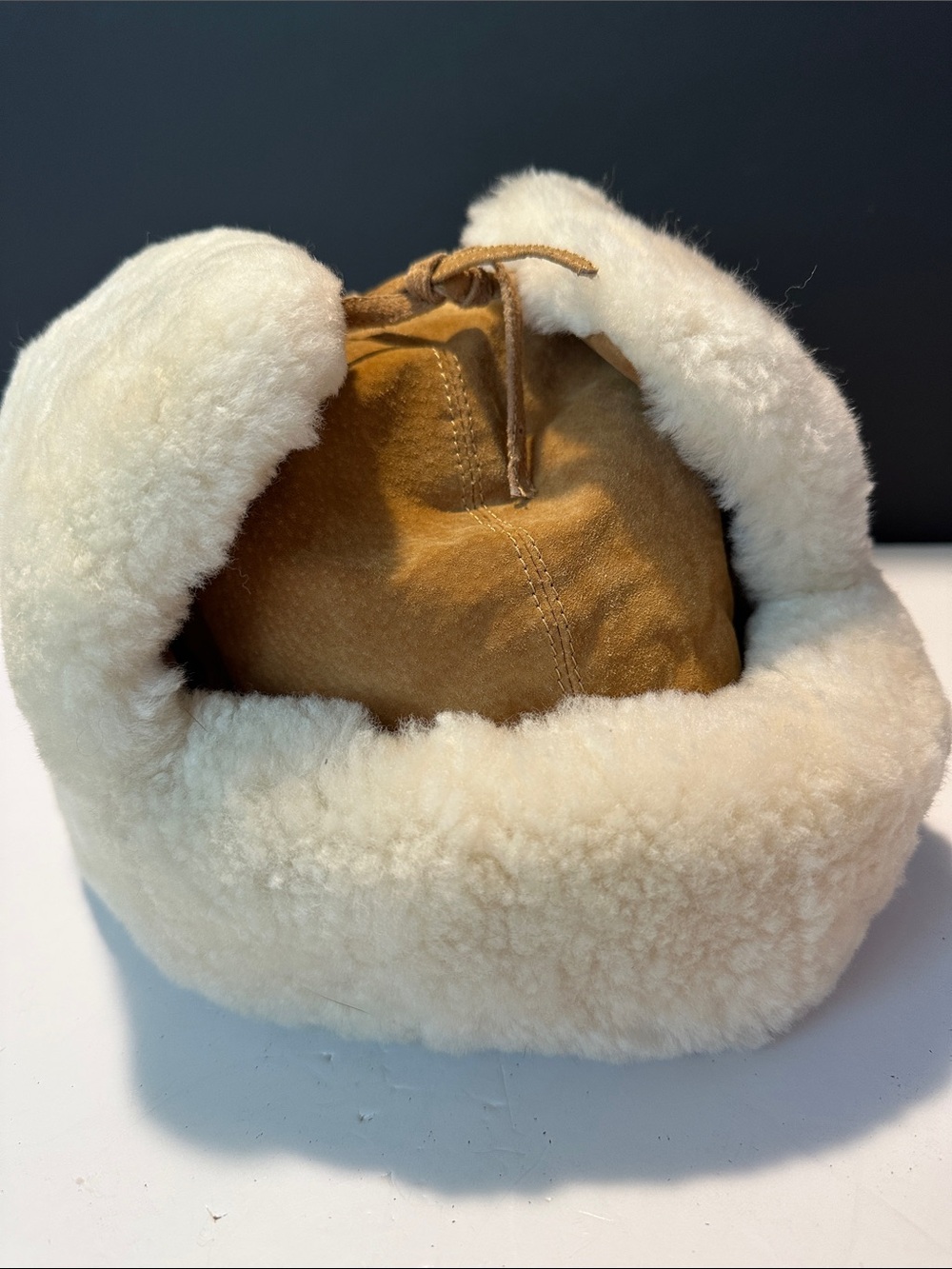 Shearling Trapper Hat - Real Sheepskin XS/S Woman or M/L kids